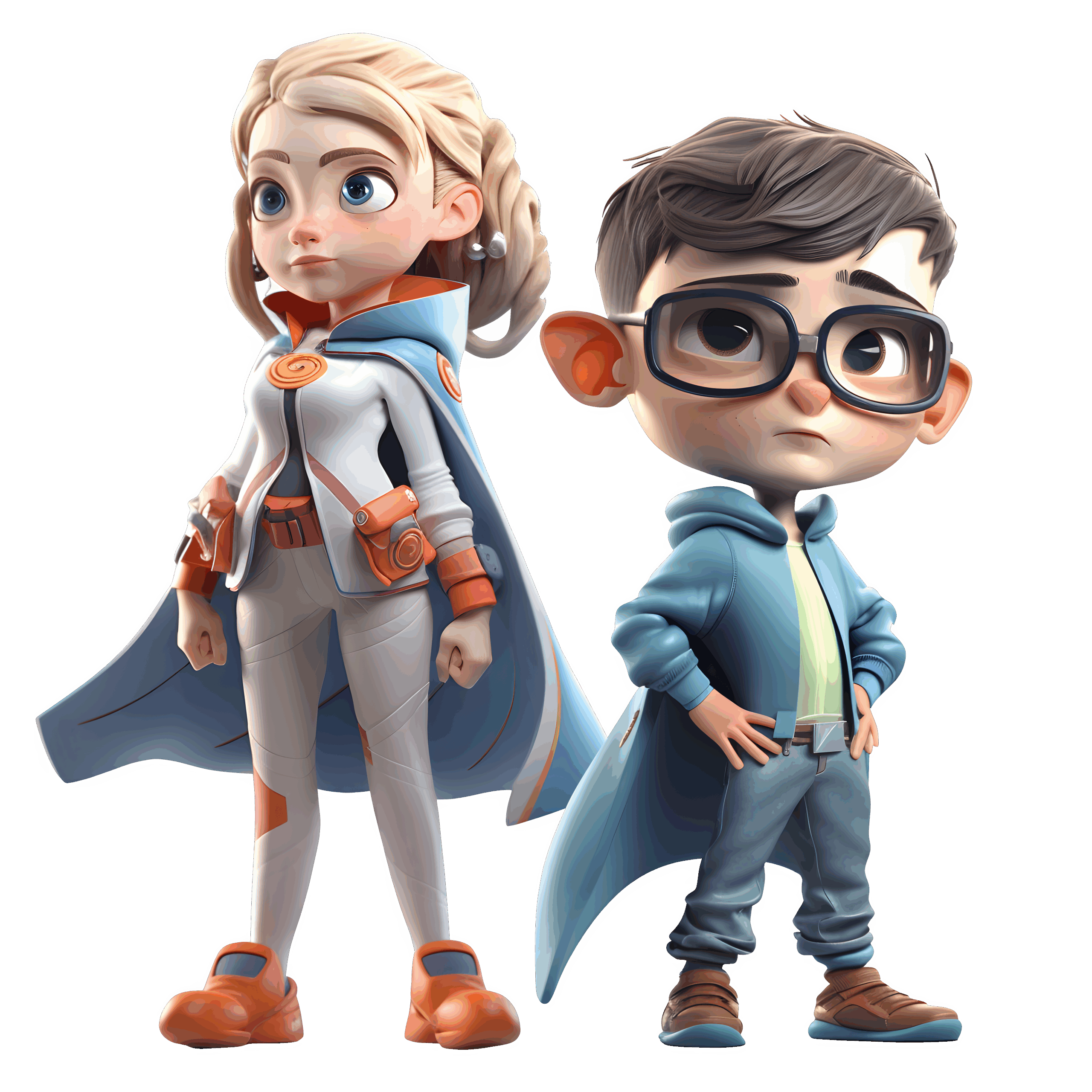 Illustration af superhelte som symbol på styrken i effektiv online markedsføring – MCCreative.