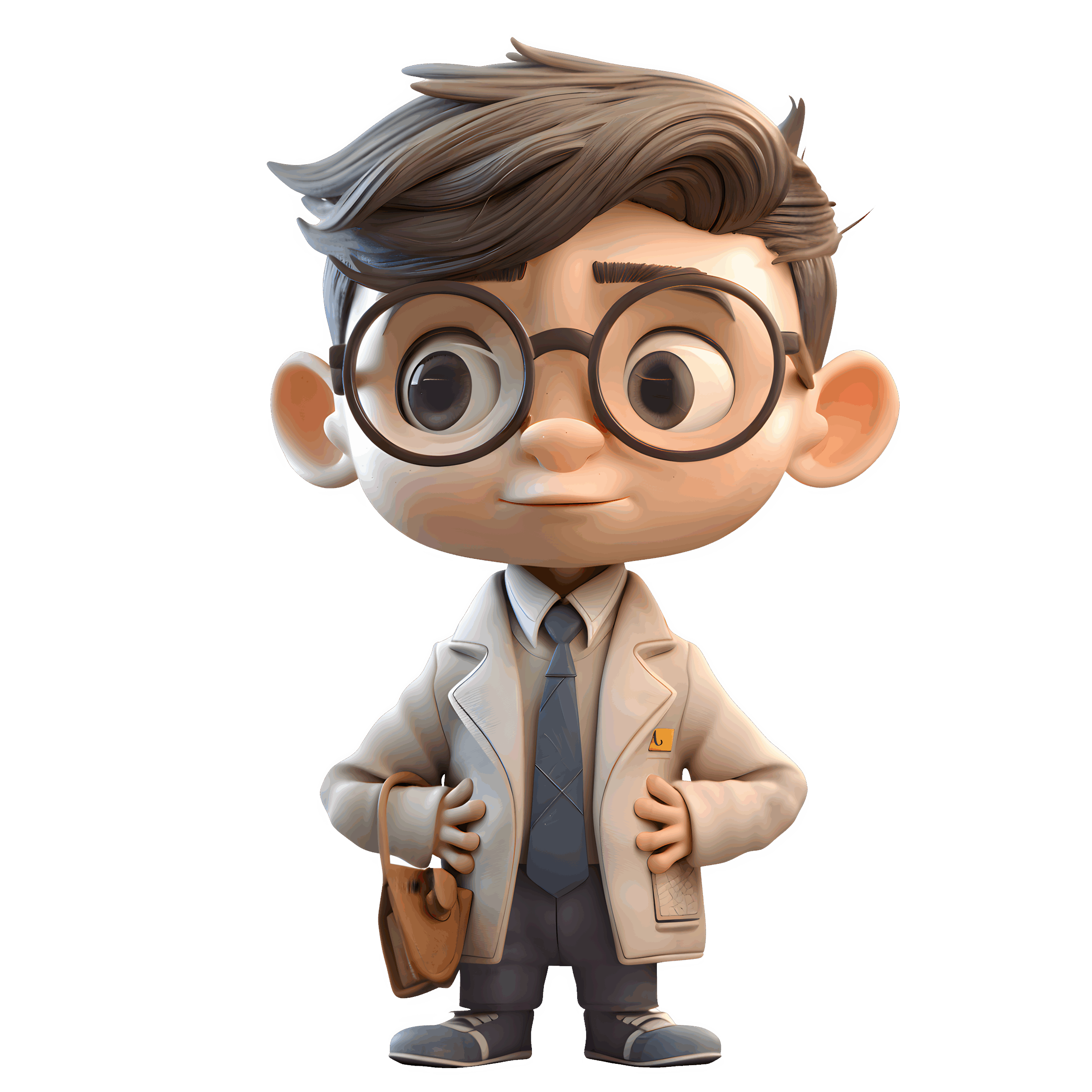 3D professionel businessman som illustration af troværdighed omkring branding og markedsføring.